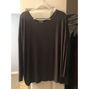 Grey Piko long sleeve top